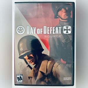 Valve Day of Defeat: Source Video Game - Red and Black